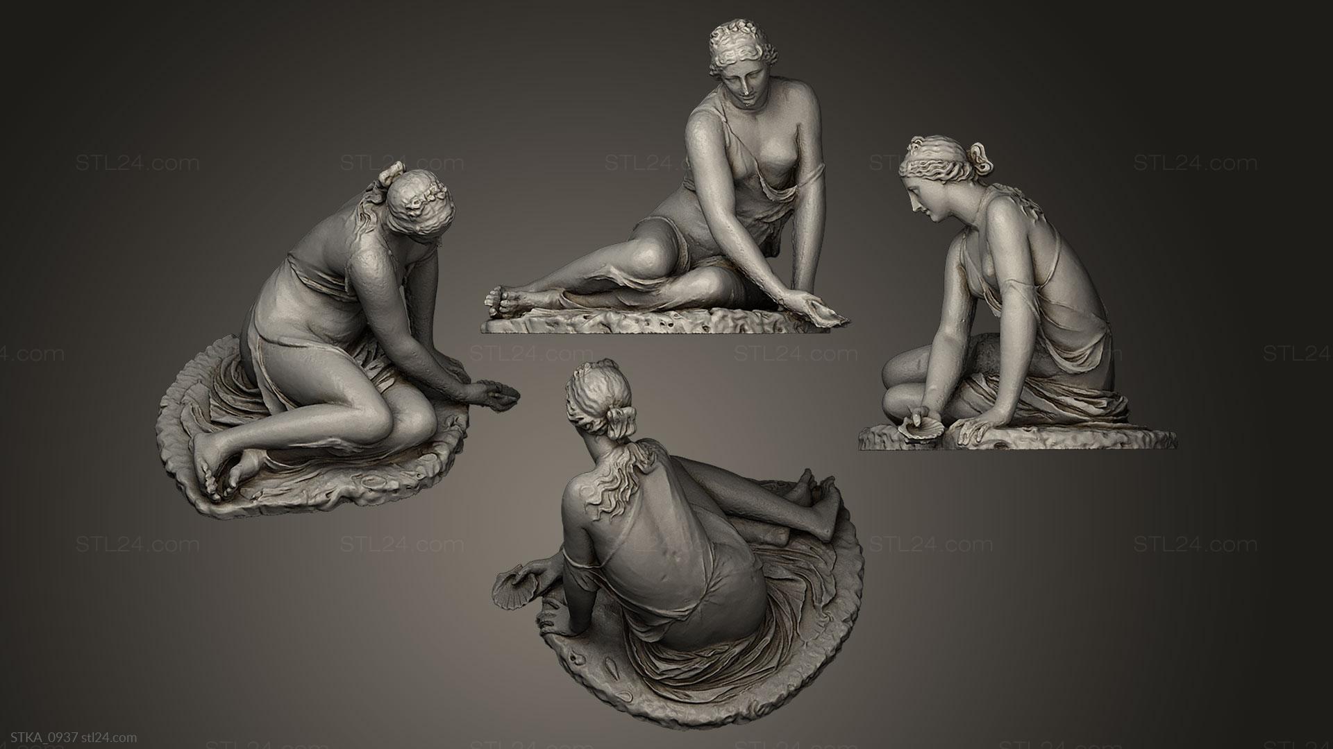 3D model (stl) Nymph with a Shell